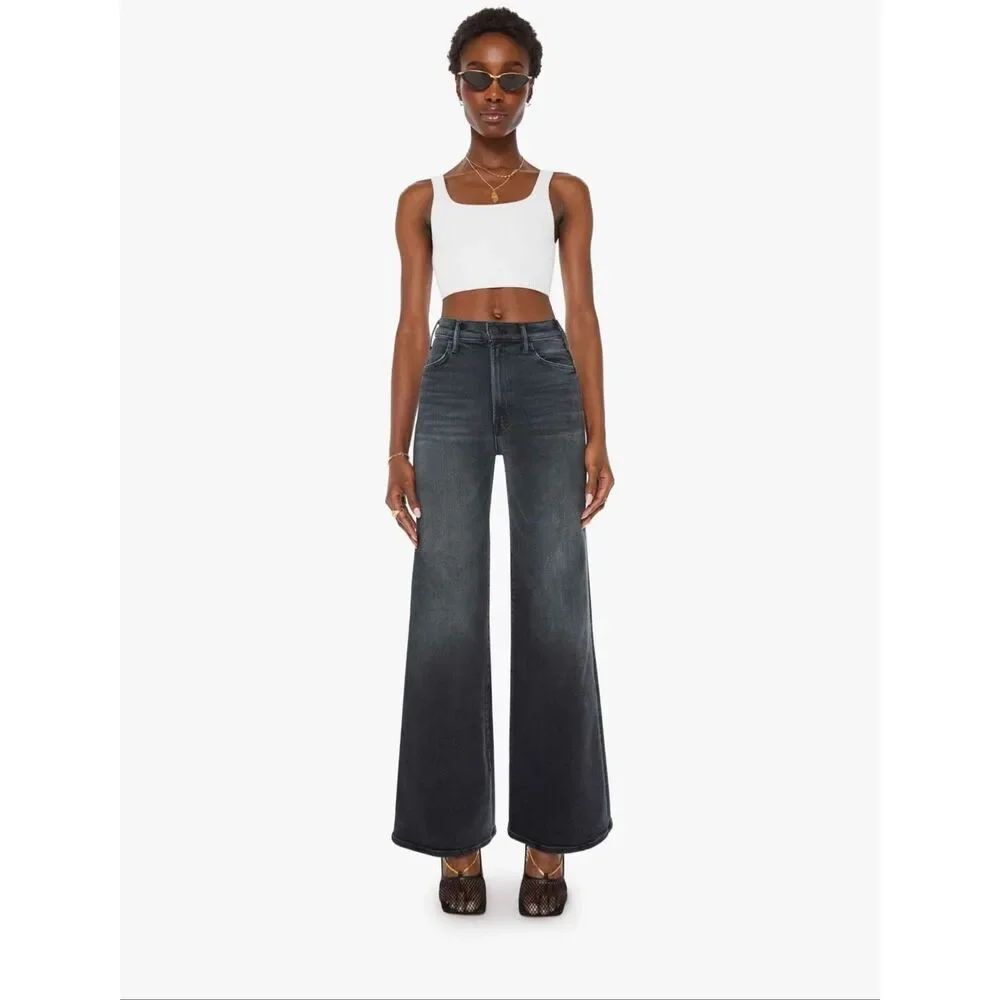 Mother Denim The Hustler Roller Sneak in Not Today Satan Size 29